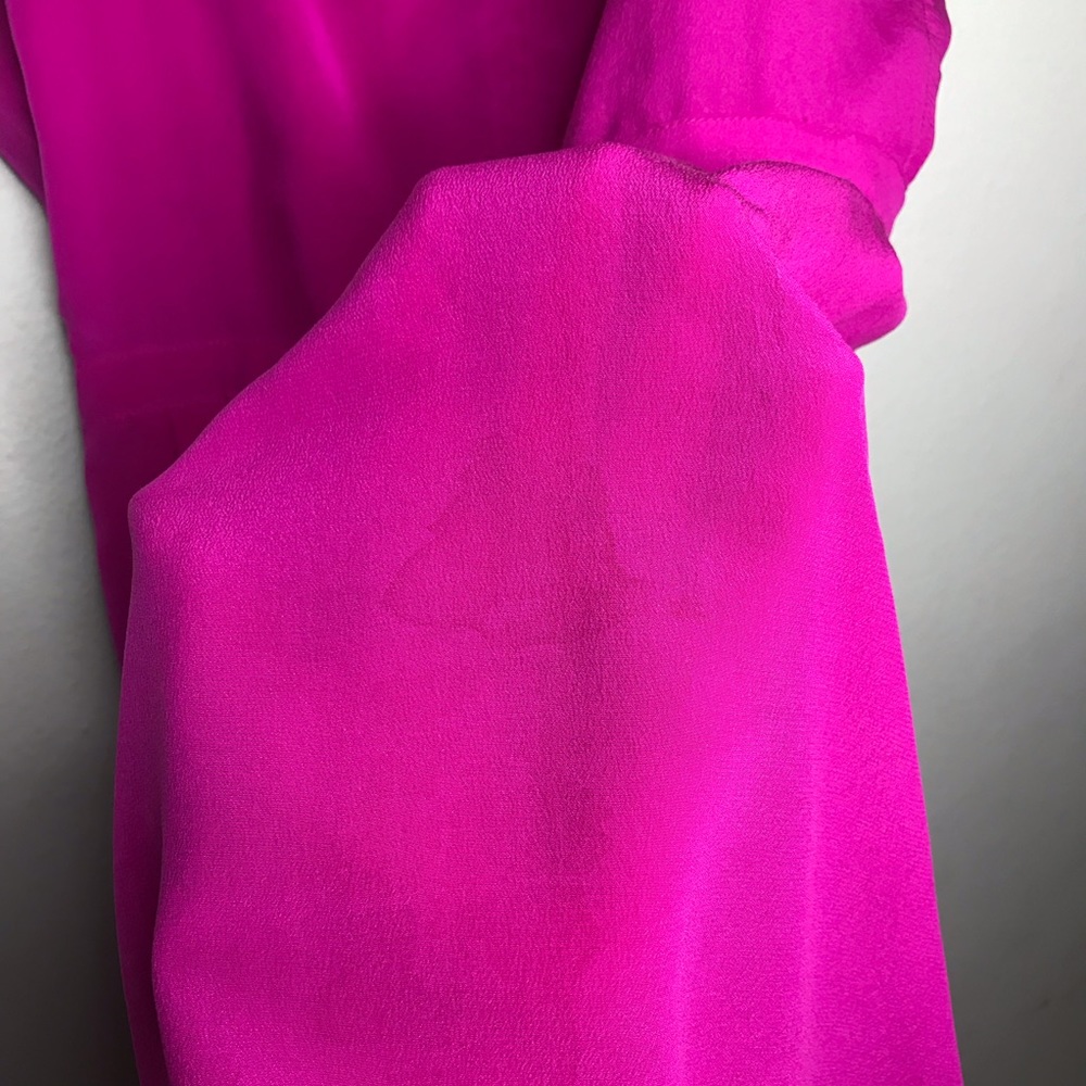 MADEWELL fuchsia casi silk dress size 6 - Picture 8 of 8